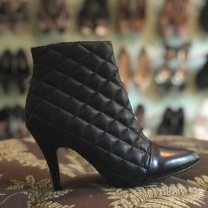 Jeffrey Campbell Pillow weave ankle booties